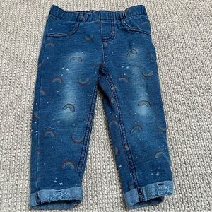 🍭6/$30 Jumping jeans rainbow jeggings for toddler girl - 18 months